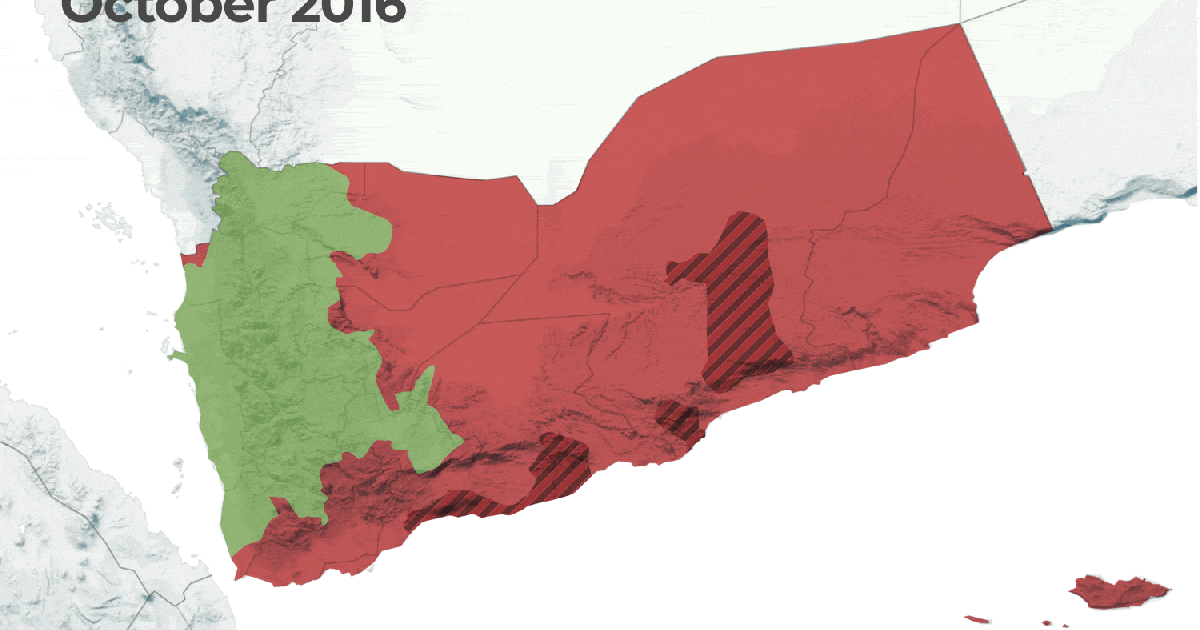 A Decade of Conflict Redraws Yemen's Territorial Map