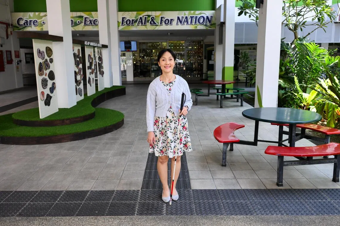 Blind teacher mentors visually impaired students at Singapore secondary school