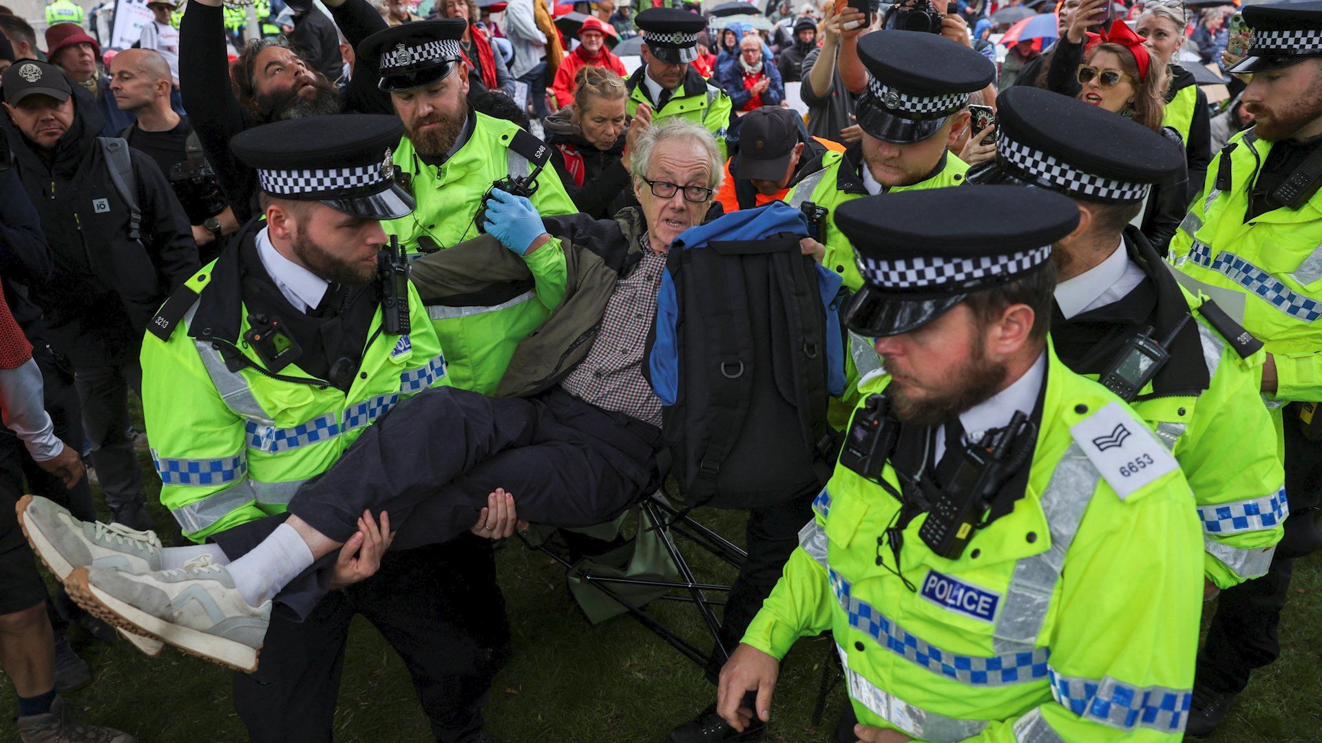 Police detain Palestine Action activists ahead of Labour conference in Liverpool