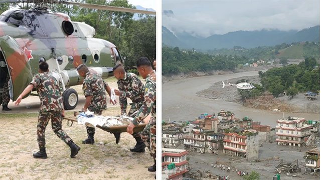 Rescue operations halted as glacial lake swells at China-Nepal border