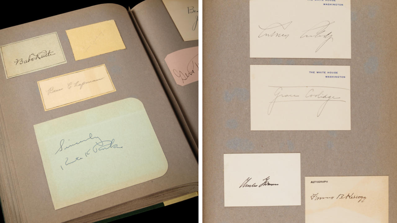 Historic autograph collection from 1930s fetches nearly $29,000 at auction