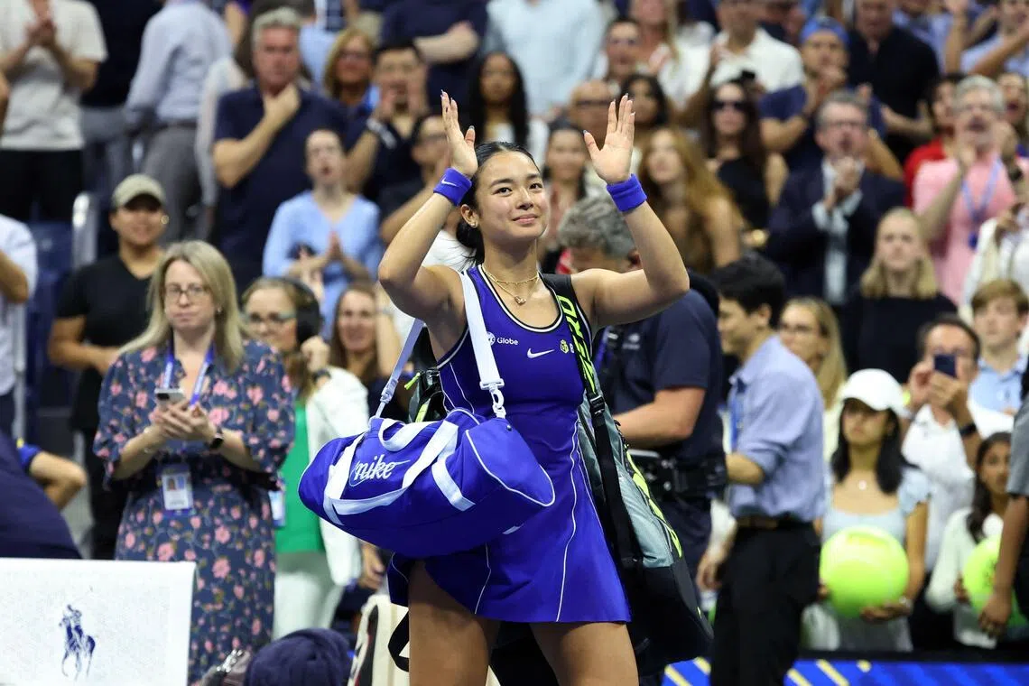Filipino community in Singapore rallies behind tennis star Alex Eala