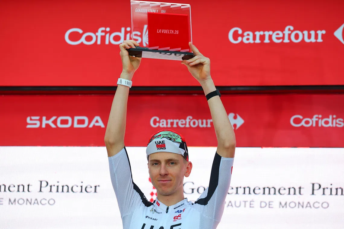 Pogacar dominates opening time trial at Vuelta a Espana