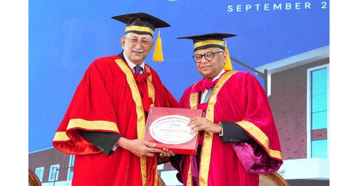 Tata Sons Chief Chandrasekaran Awarded Honorary Doctorate by Sai University