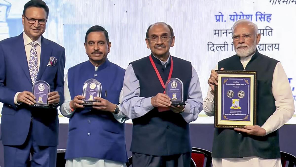 Modi honors Sri Ram College of Commerce as it marks 100 years