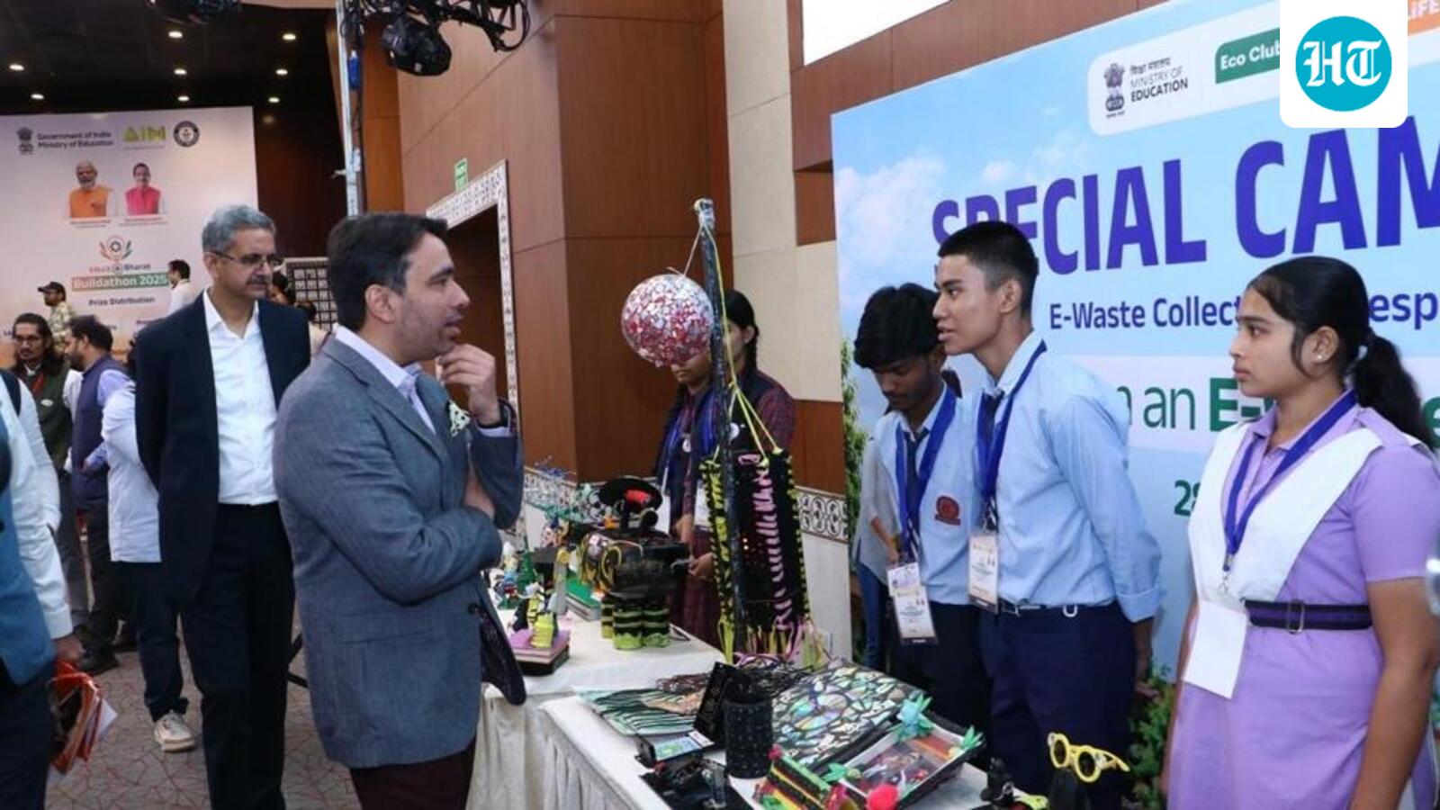 Indian students showcase innovation with bomb-disposal robot, smart glasses