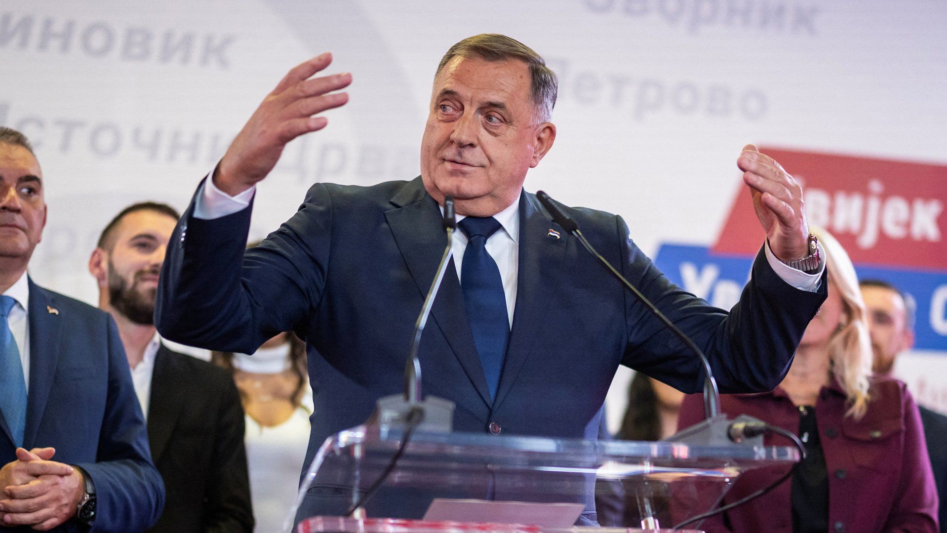 Bosnian Serb leader Dodik claims victory in divisive elections