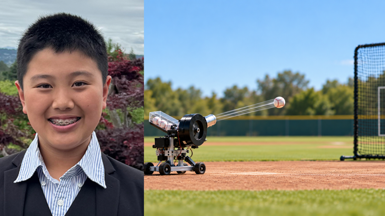 Engineer develops affordable AI baseball pitching machine with near-perfect accuracy