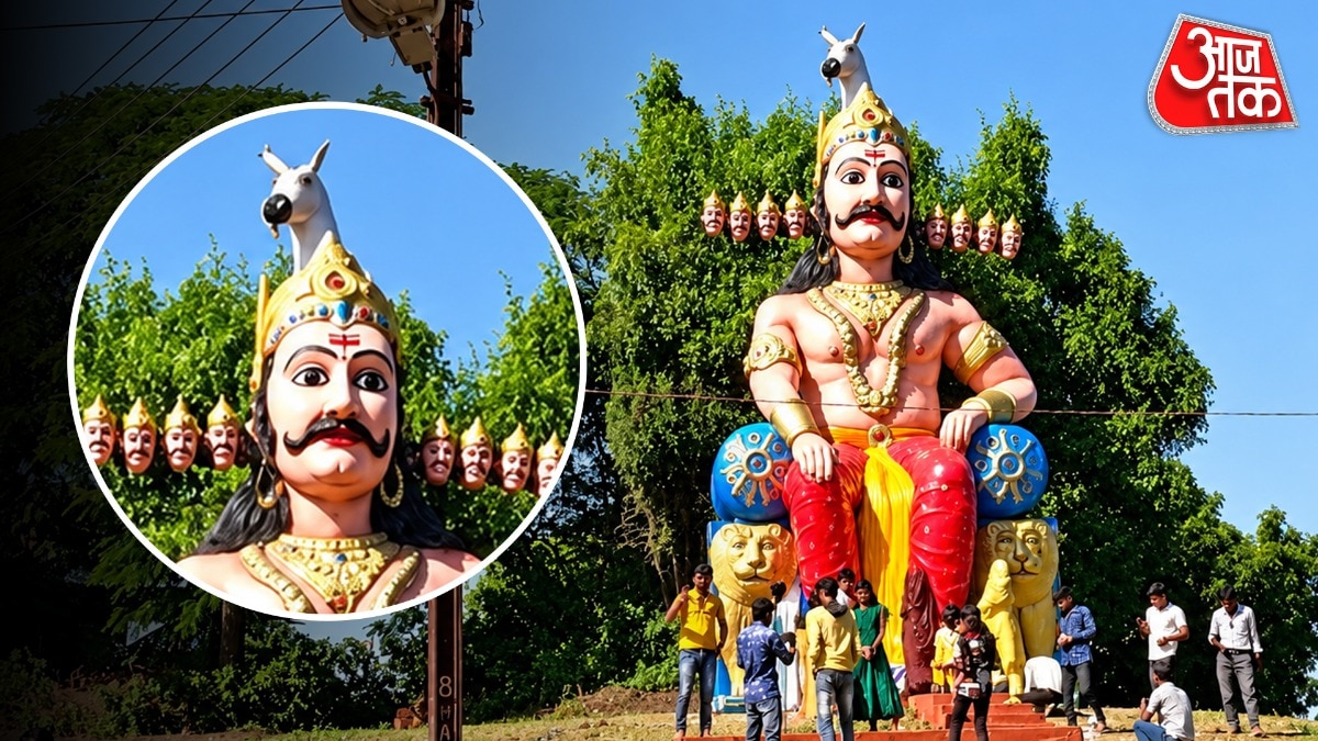 Madhya Pradesh shrine features unusual Ravana statue with donkey head atop
