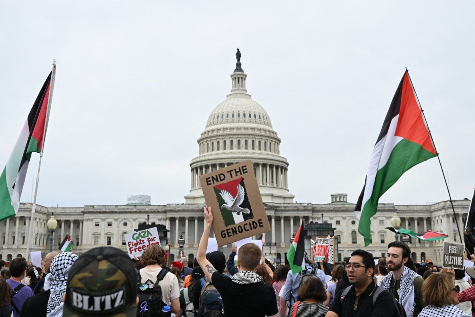 Global demonstrations mark year since Gaza ceasefire announcement