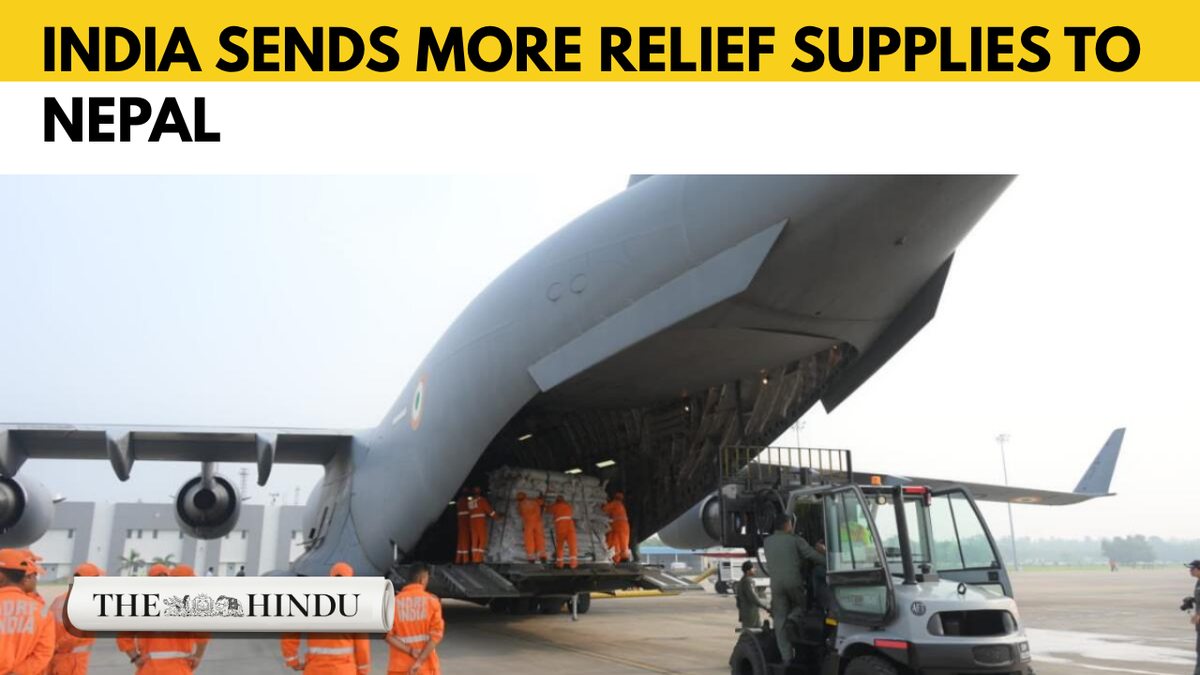 India airlifts second batch of relief supplies to flood-stricken Nepal