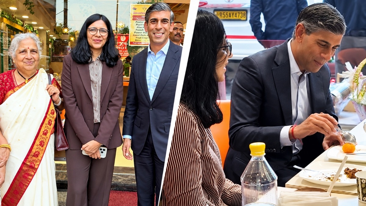 ऋषि सुनक और सुधा मूर्ति ने दिल्ली की प्रसिद्ध मिठाई दुकान का किया दौरा
