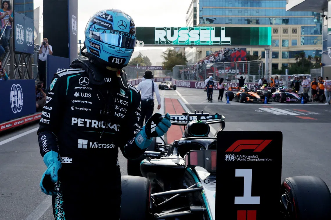 Russell cautious despite pole position as Antonelli looms threat