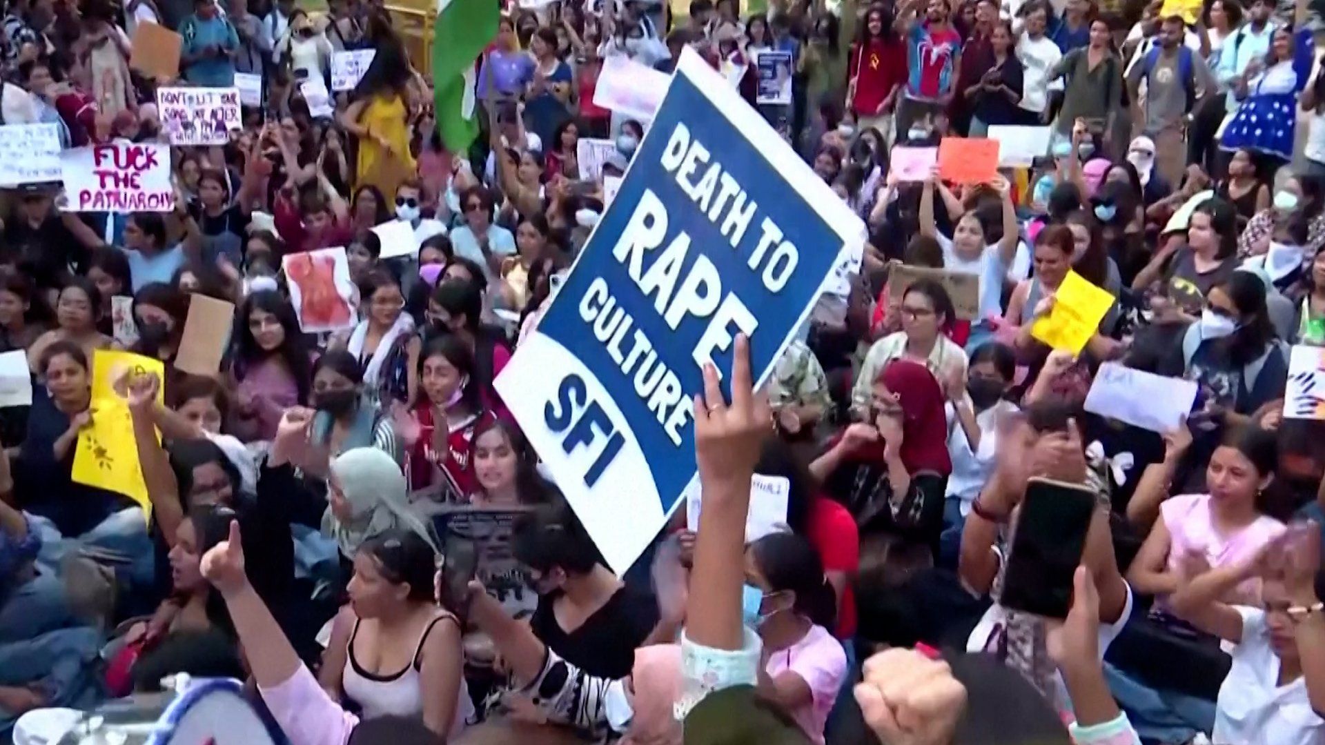 New Delhi women demand action on sexual violence following assault case