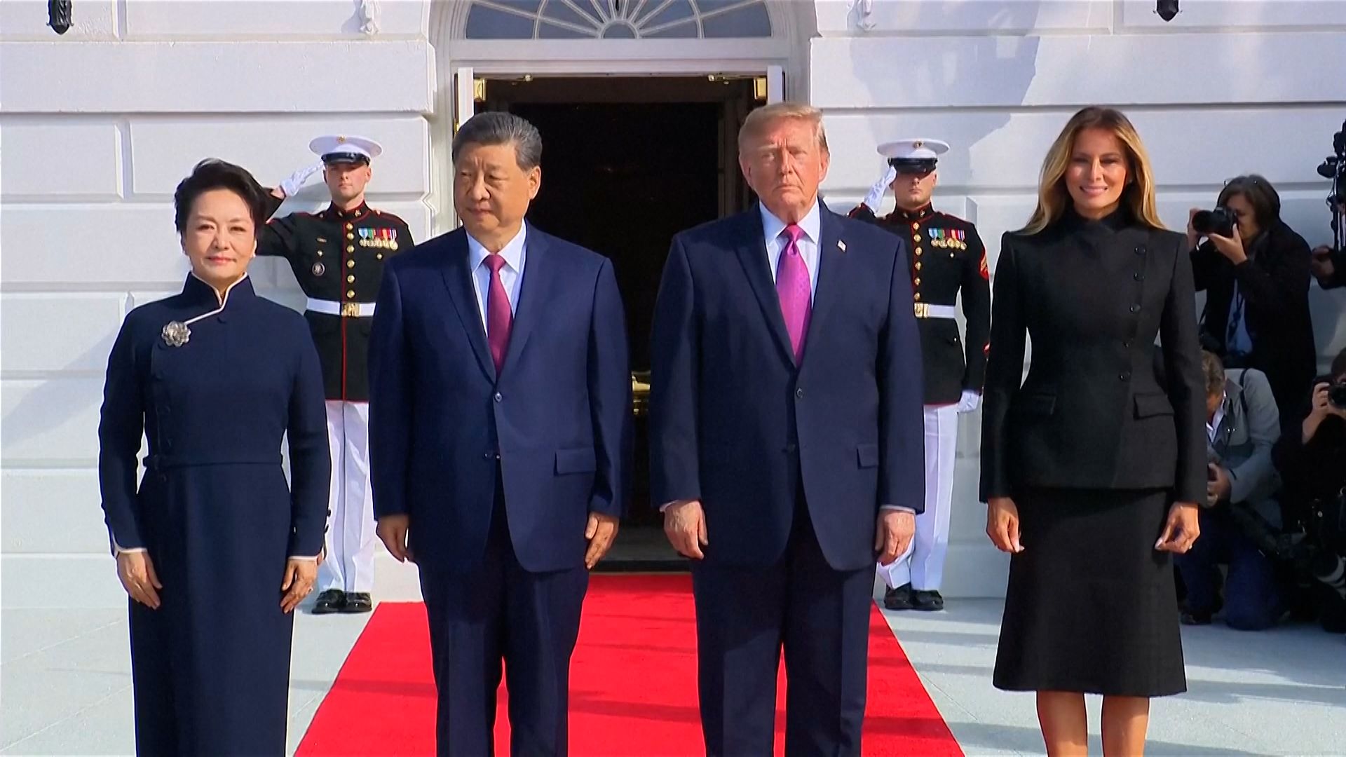 Trump hosts Chinese President Xi at White House