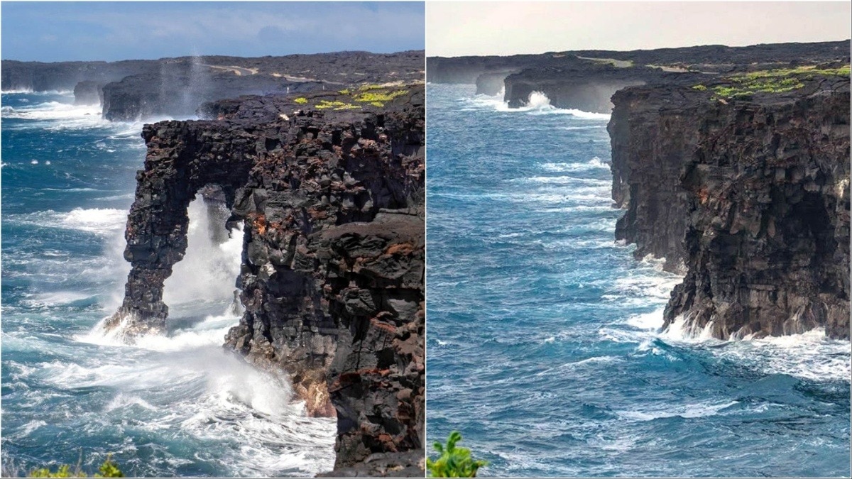 Hawaii's iconic sea rock formation collapses after five centuries