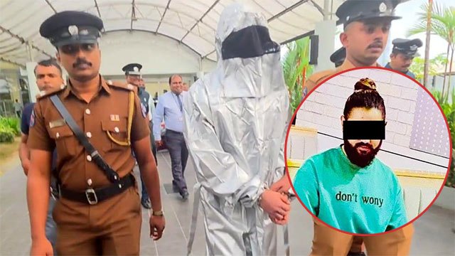 High-profile detainee 'Summitpura Chathu' arrives in Sri Lanka under security