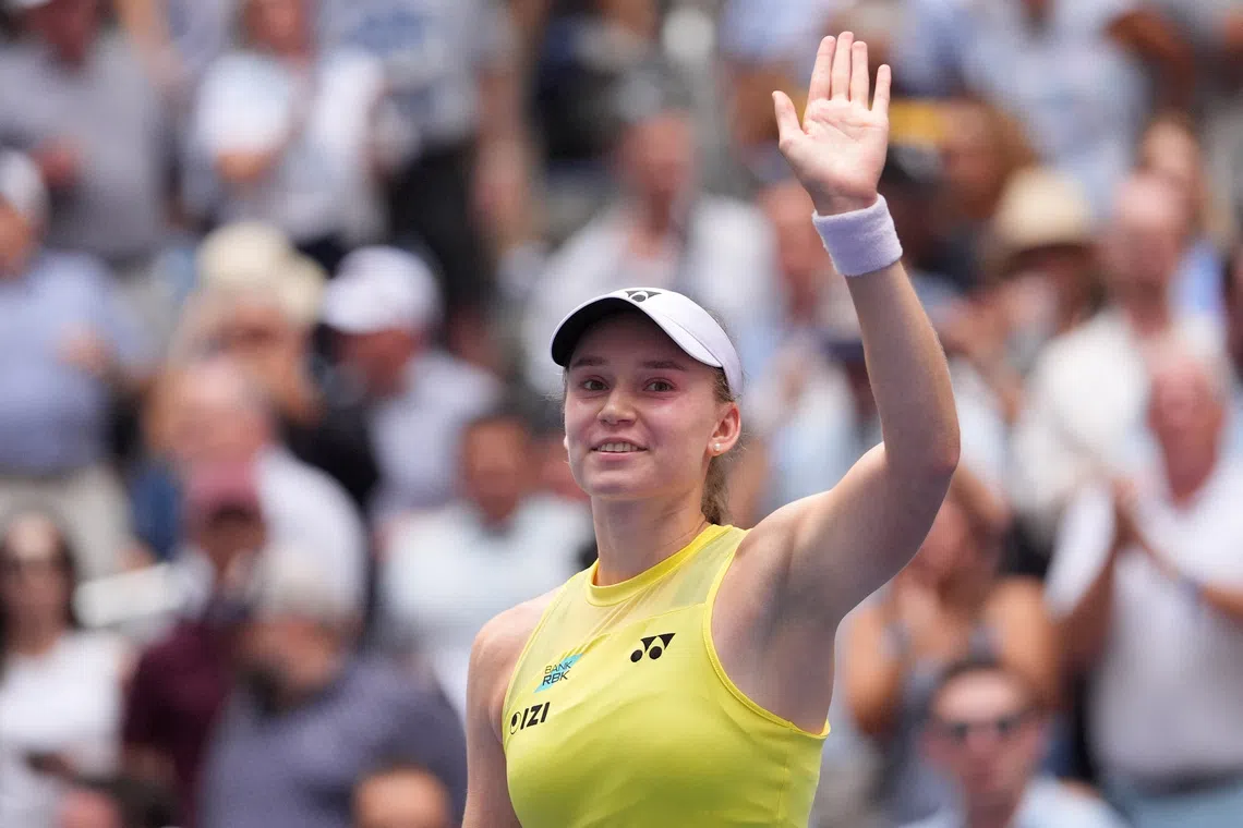 Rybakina clinches world number one ranking at US Open