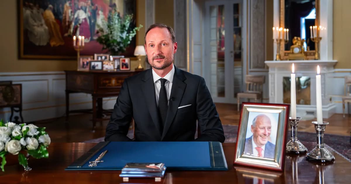 Raja Haakon VIII Norway hormati almarhum bapa dalam ucapan pertama