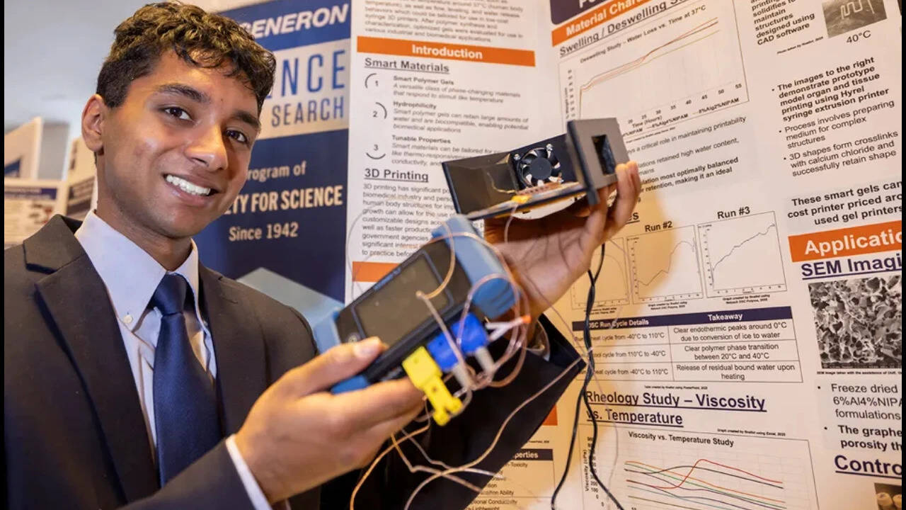 US teen develops intelligent gel technology for targeted drug delivery