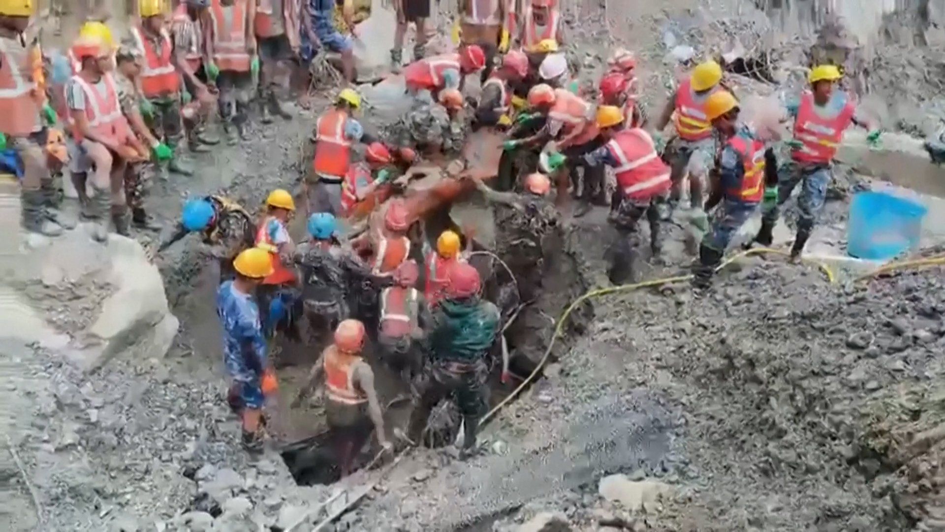 Rescue crews extract two workers from collapsed Nepal hydropower tunnel