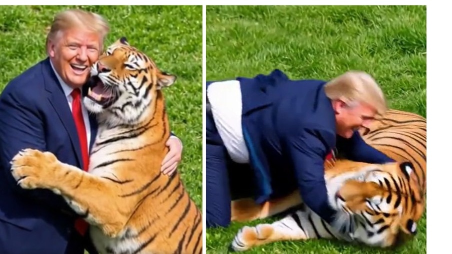 Viral video shows Trump with tiger linked to UK fatality