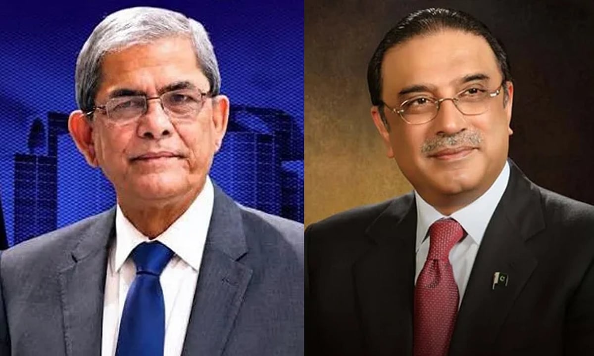 পাকিস্তানের রাষ্ট্রপতি ফখরুলকে অভিনন্দন জানিয়ে পাকিস্তানে আমন্ত্রণ জানিয়েছেন