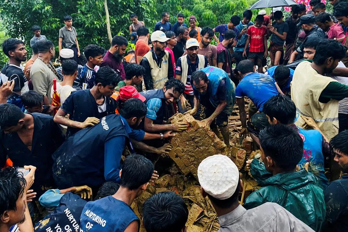 Rohingya refugees stage protests over worsening conditions in Bangladesh camps
