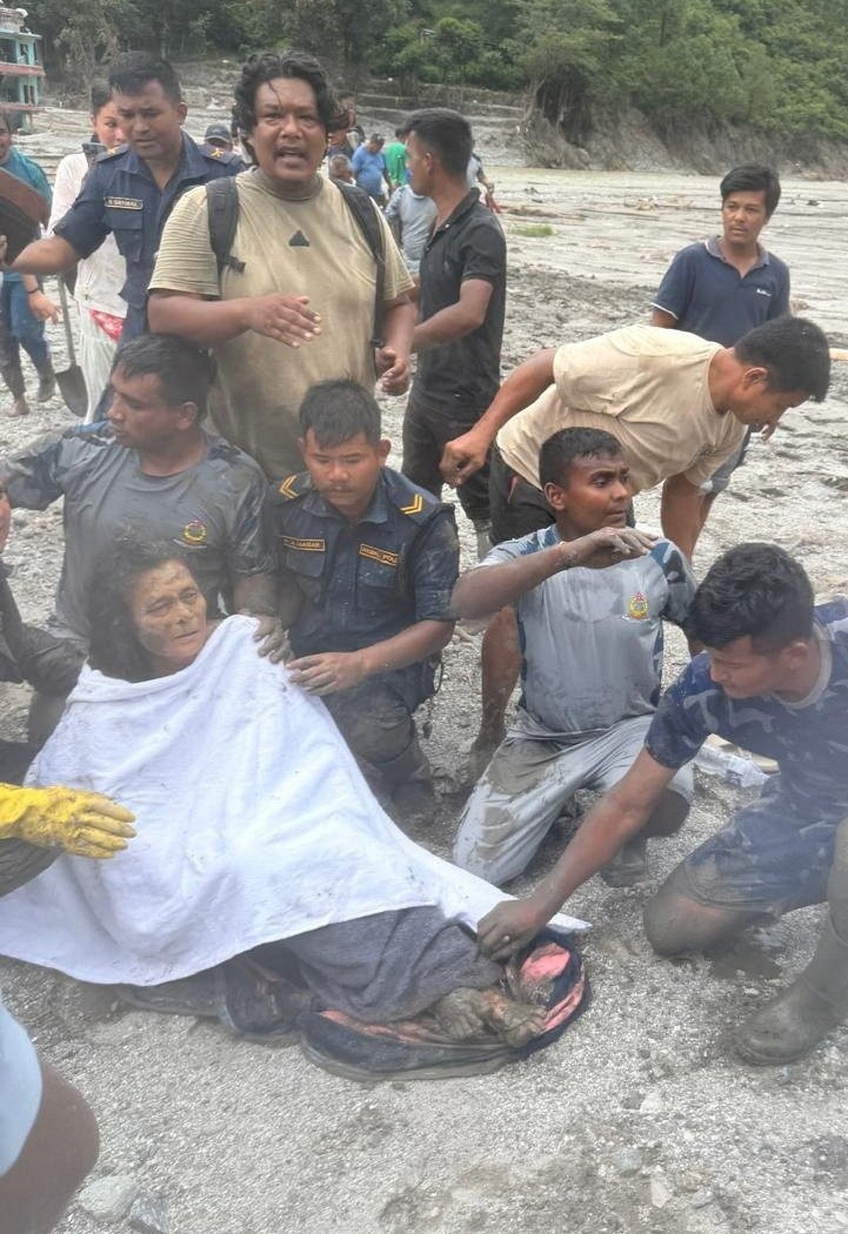 Nepali Woman Found Alive in Rubble Ten Days After Devastating Flood