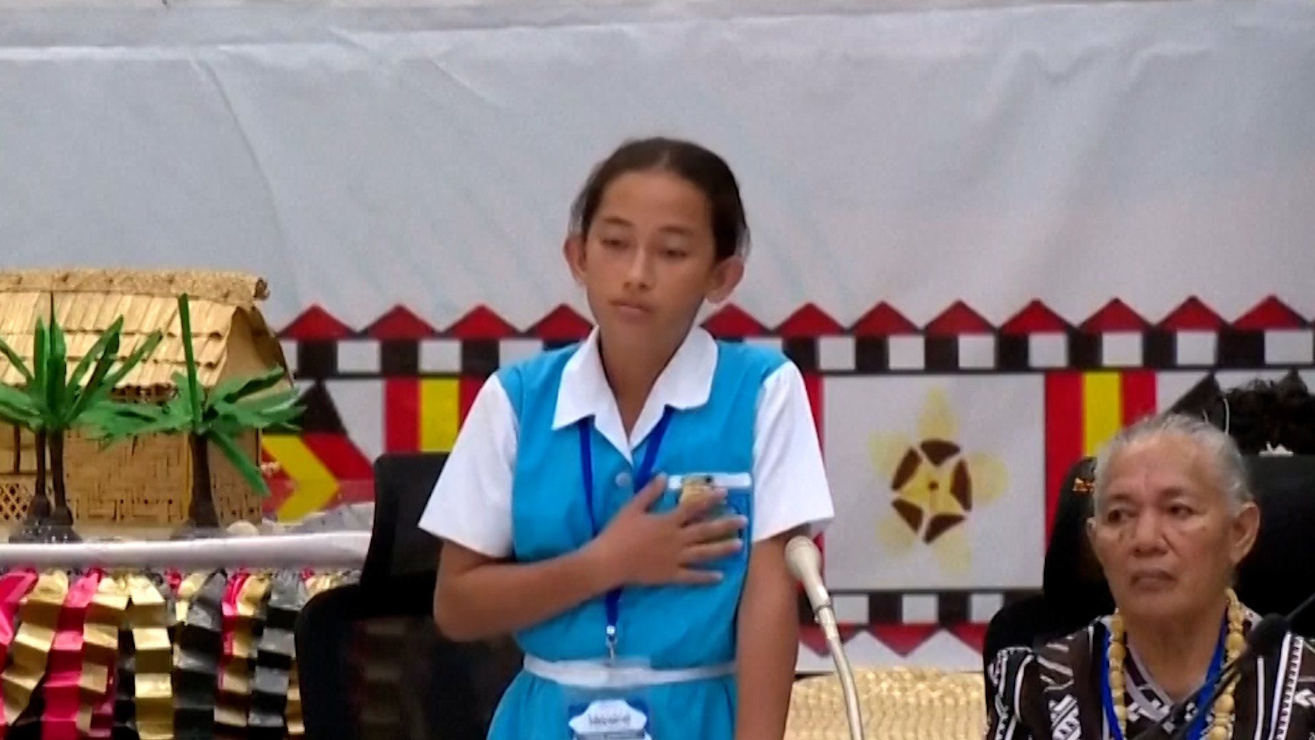 Tuvaluan teen urges global action on climate crisis threatening island nation