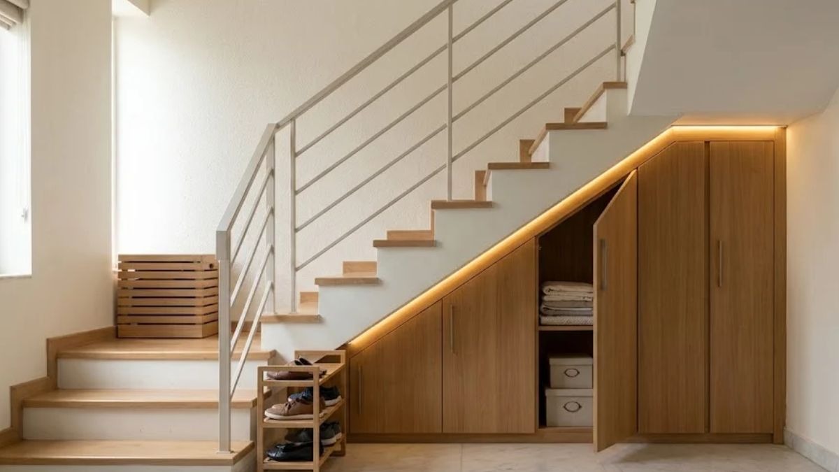 Vastu principles guide homeowners on space under stairs
