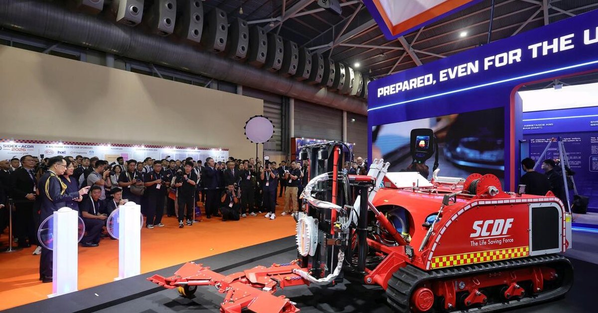 Singapore fire service tests robotic unit for electric vehicle blazes