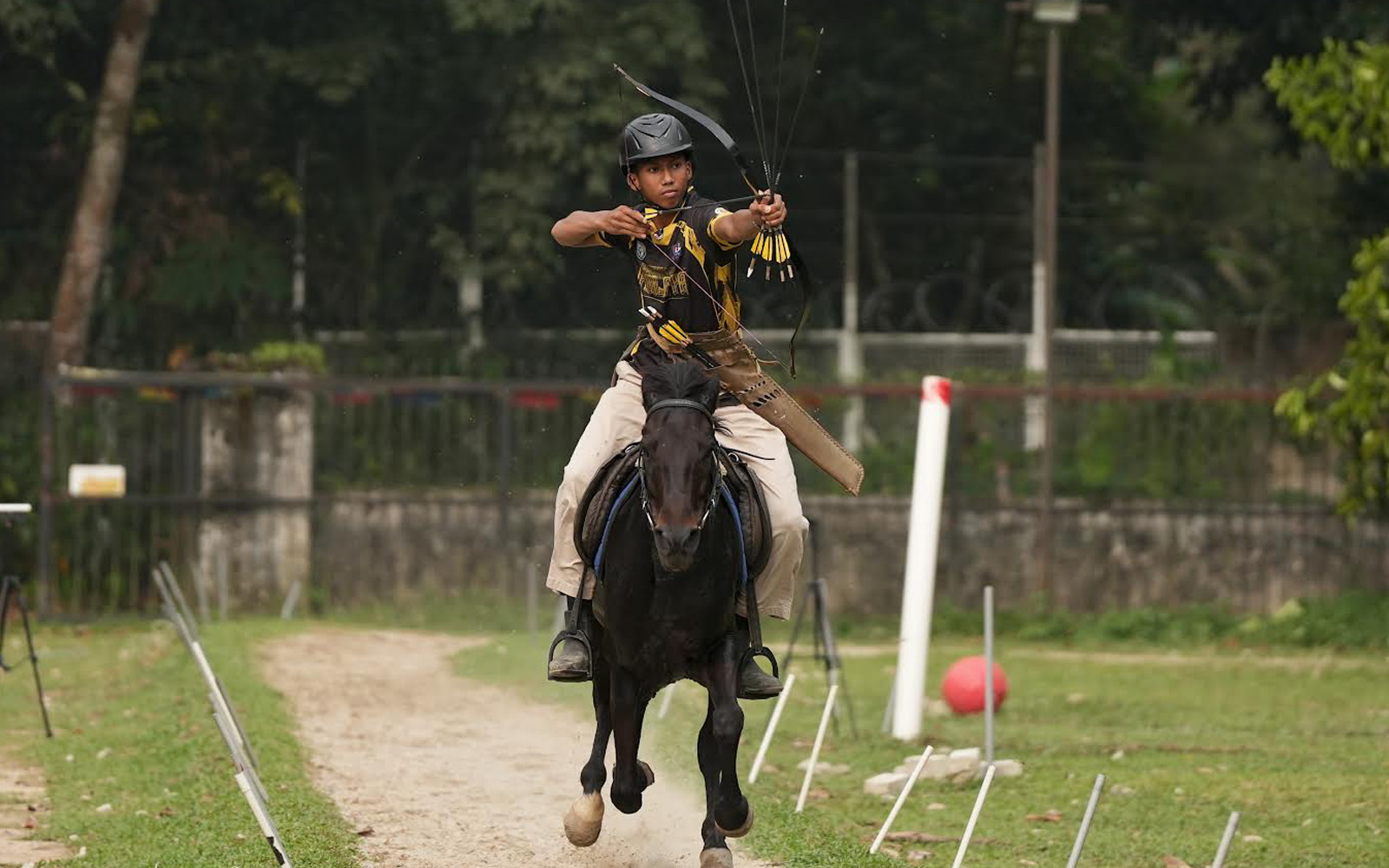 Malaysian teenager claims gold at world horseback archery championship