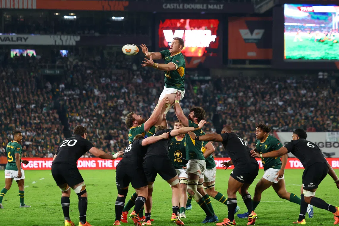 South Africa revamps backline for second All Blacks test in Cape Town