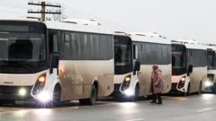 Hundreds flee Russian-held Oleshky during rare Ukraine ceasefire