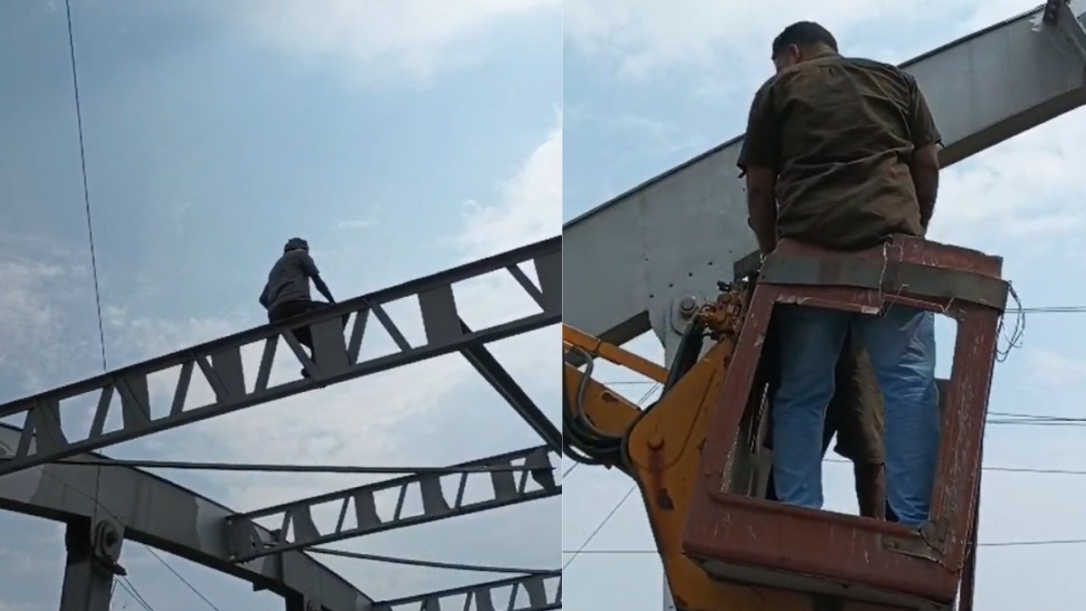 Youth rescued from 50-foot overhead structure in Patna