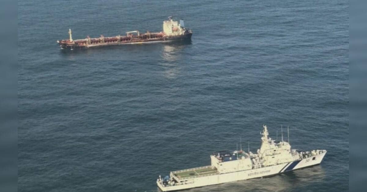 Coast Guard rescues palm oil tanker off Odisha coast after engine failure