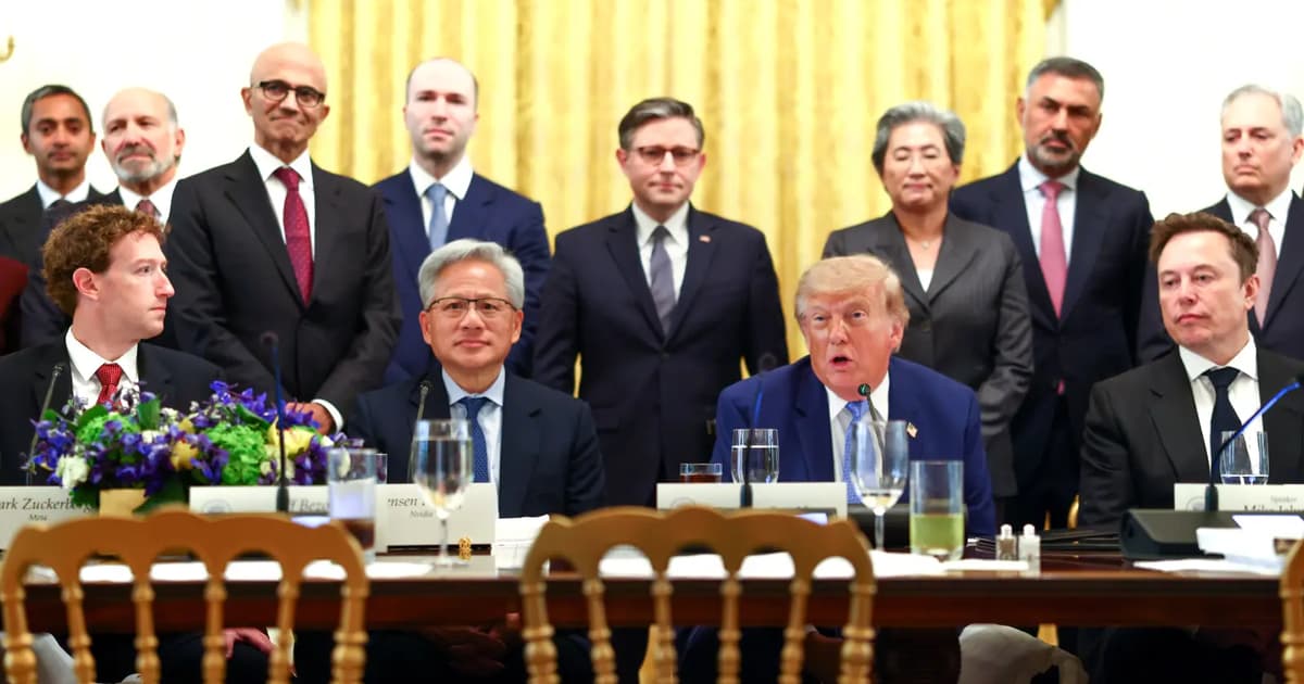 Trump praises AI industry's voluntary self-regulation commitment