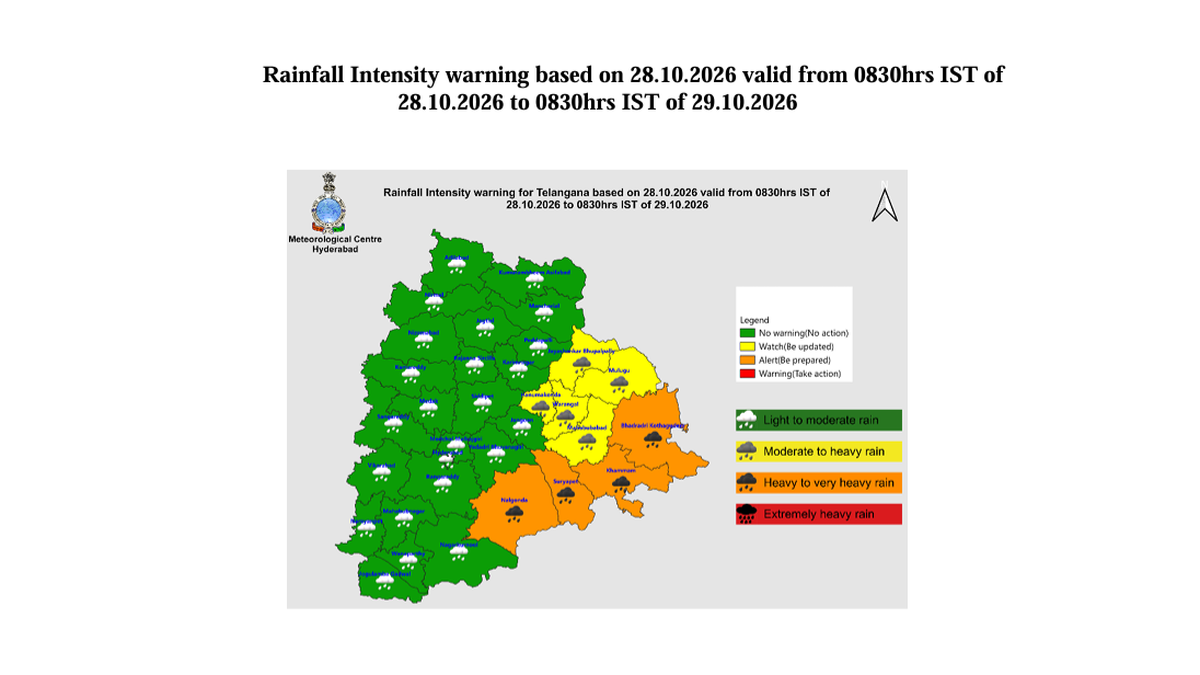 Cyclonic storm Arnab triggers heavy rains across Telangana districts