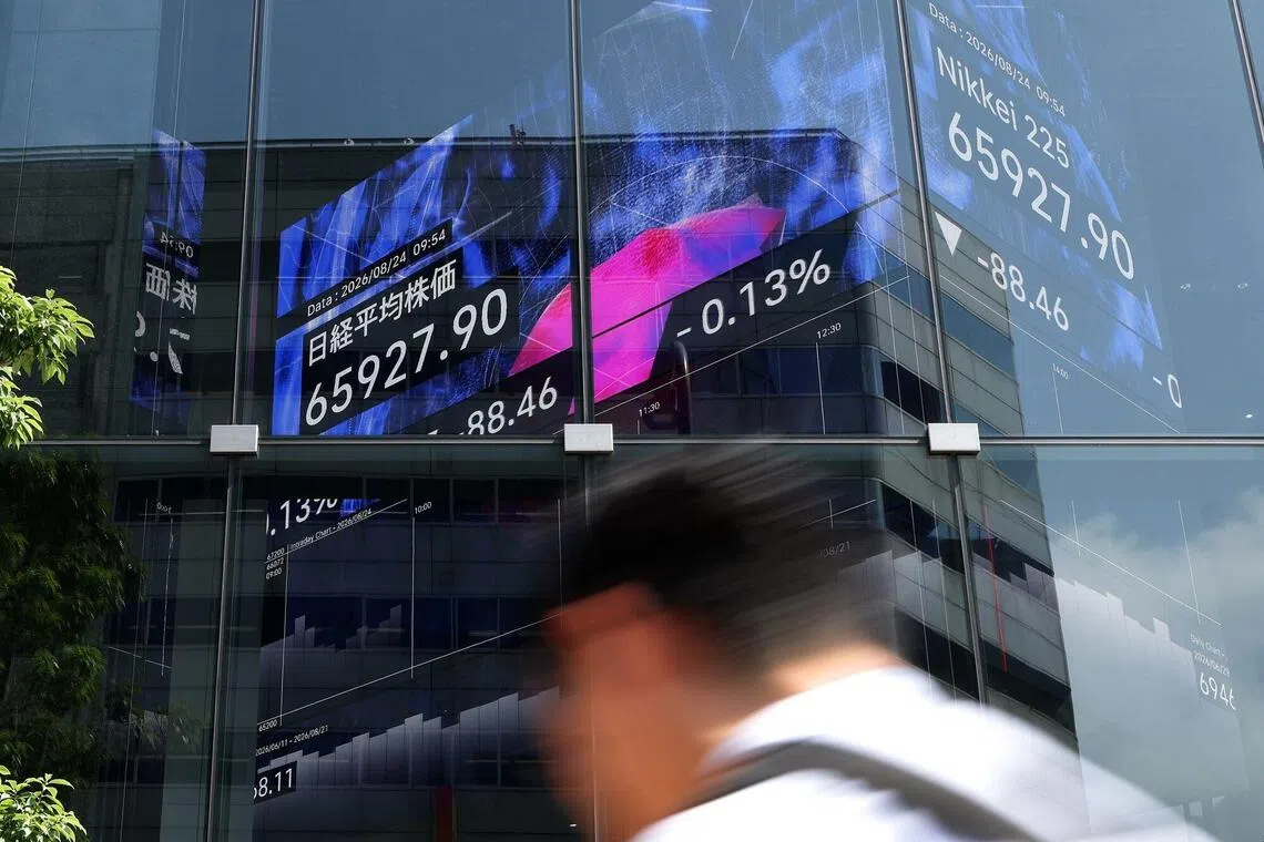 Asian equities gain as crude prices fall on Middle East optimism