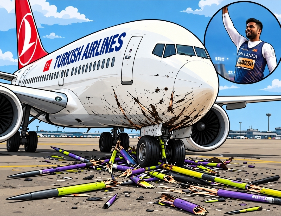 Turkish Airlines under fire over damage to Sri Lankan athlete's javelins