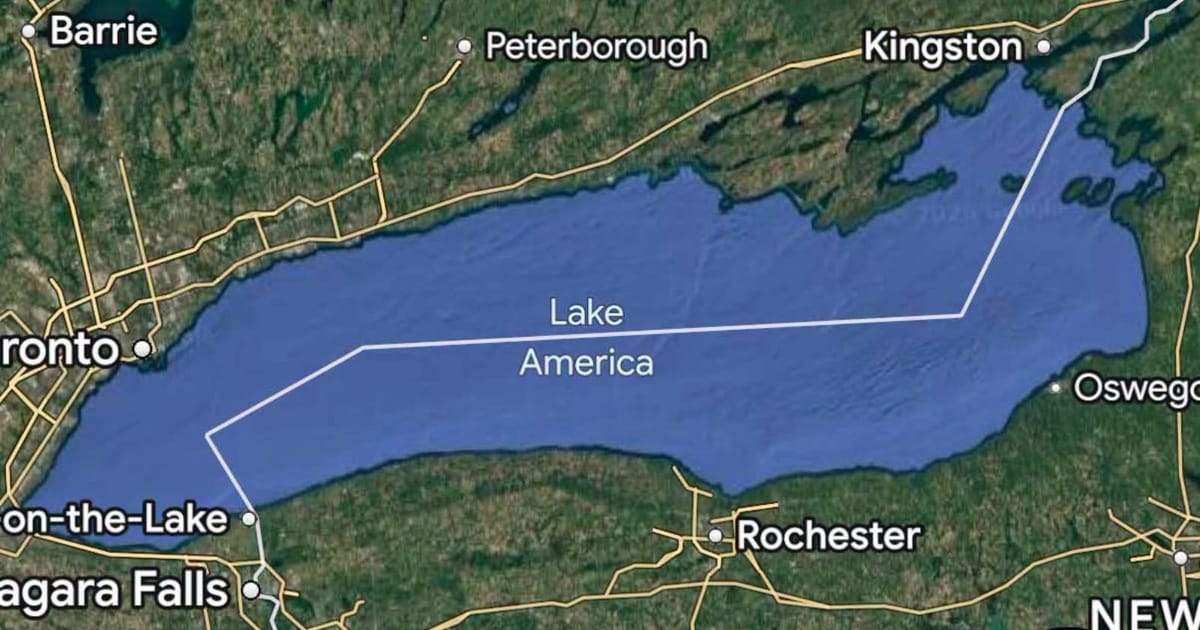 Google Maps Tukar Nama 'Lake Ontario' Kepada 'Lake America' di Amerika Syarikat