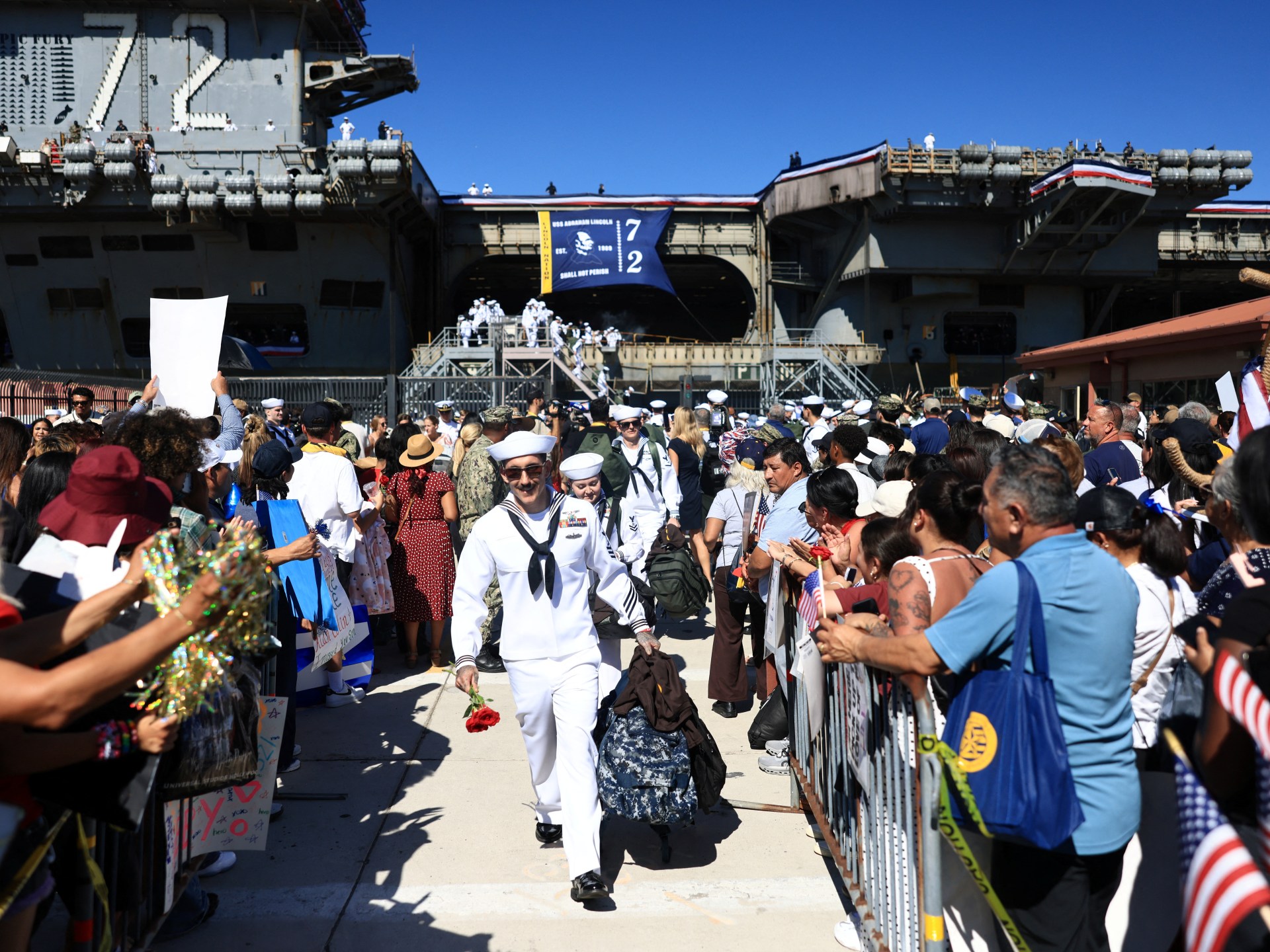 US Navy carrier completes extended deployment in Middle East operations