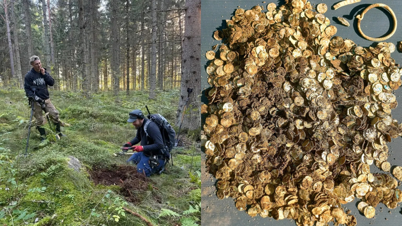 Metal detector enthusiast unearths 4,000 Viking Age silver coins in stunning find