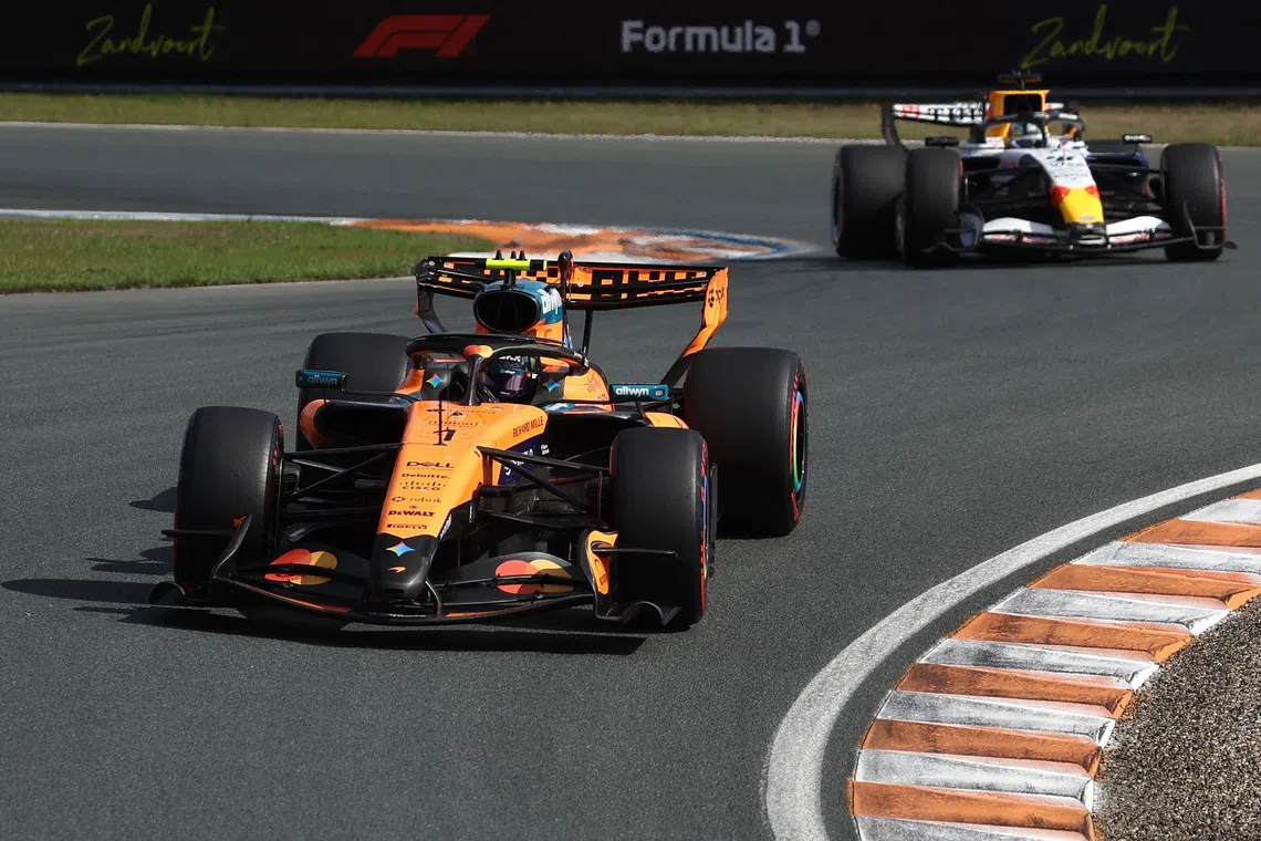Norris secures pole position as McLaren extends Dutch GP dominance