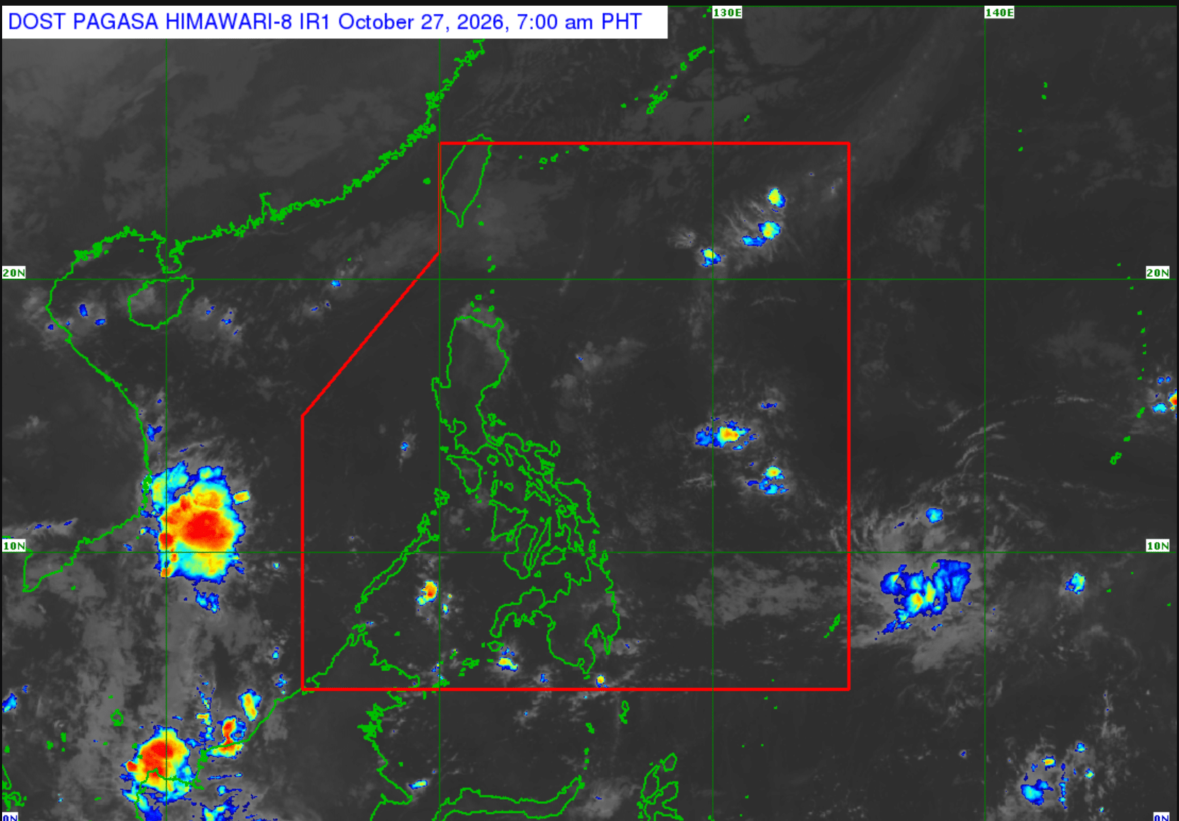 Mababang ulan at makulot na kalangitan sa hilagang Luzon ngayong Martes