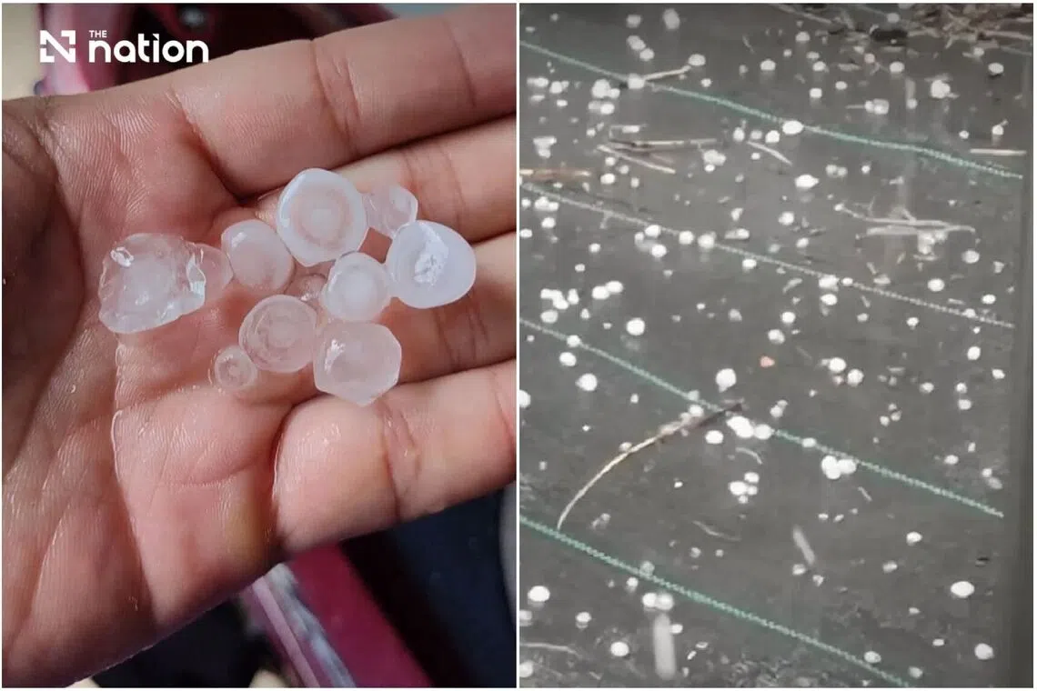 Hailstorm batters Bangkok as heavy rains persist across Thai capital