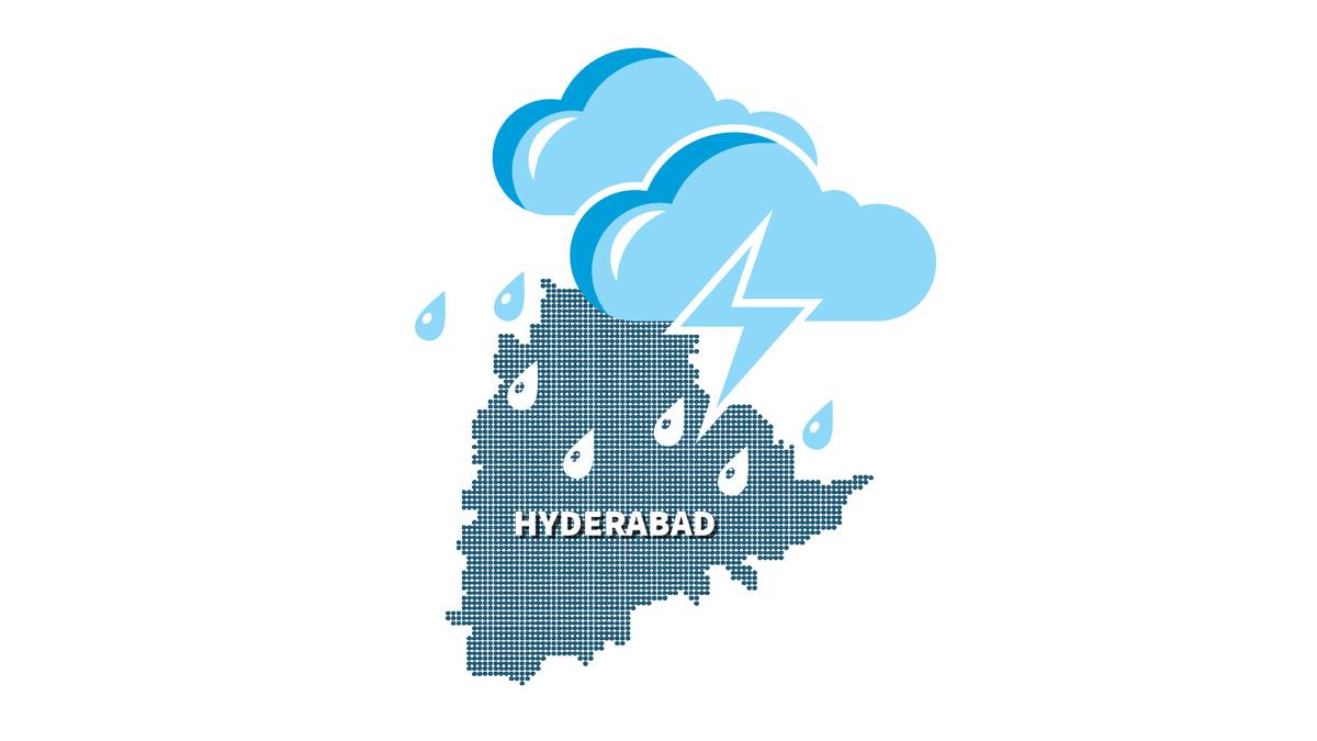 Scattered showers sweep parts of Hyderabad on August 18