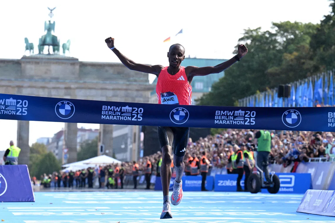 Berlin Marathon defending champion Sawe withdraws due to injury