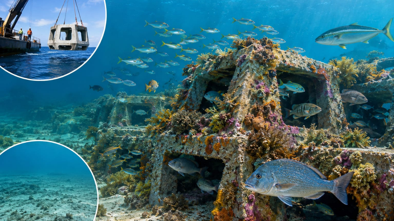 Australian artificial reef project shows dramatic boost to marine biodiversity